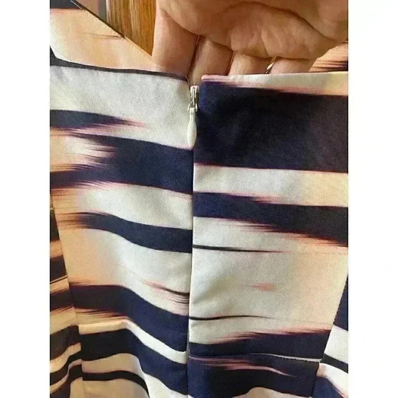 YUMI KIM Orange Blue White cutout sheath knee length dress Size Small/XS 0/2 - Picture 6 of 14